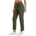 thumbnail image 1 of Golf Pants for Women Stretch Breathable Casual Solid Color Cropped Pants 1 Pc, 1 of 9