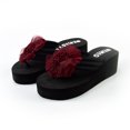 thumbnail image 4 of LSLJS Pantoufles pour Femmes, Femmes Dames Été Fleur Maison Compensées Chaussures de Plage Sandales Flip Flops Pantoufles, 4 of 9