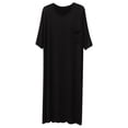 thumbnail image 2 of TIMIFIS Chemise de Nuit Décontractée pour Homme, Vêtement de Nuit, Col Rond, Doux et Confortable, Chemises de Sommeil, Tenue d'Intérieur, Manches Courtes, Couleur Unie, Chemises de Nuit, Grande Taille et Taille Forte, Hauts de Pyjama Unisexes, 2 of 9