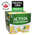 thumbnail image 2 of Activia Probiotic Yogurt, Lemon/Pineapple, 8x100g, 2 of 8