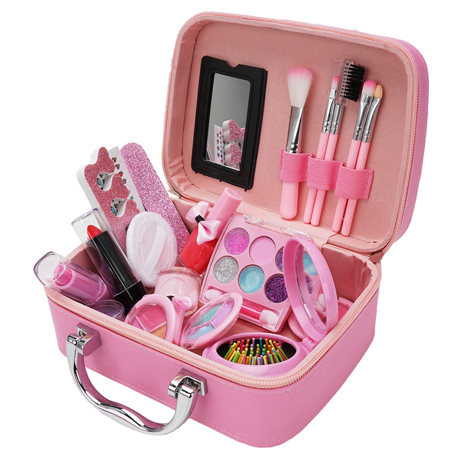 Girls Makeup Kit for Kids Children's Makeup Set Girls Princess Make Up Box Nontoxic Cosmetics