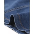 thumbnail image 5 of INSPIRE CHIC Robe en Denim à Boutons pour Femme Sans Manches à Encolure Cœur Robes en Jean Petite Bleu, 5 of 5