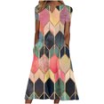 thumbnail image 1 of Yuyuzo Robes d'Été pour Femmes 2025 Décontractées de Printemps avec Poches Longue Robe à Manches Courtes Ample Tunique de Plage T-Shirts Robe Maxi, 1 of 4