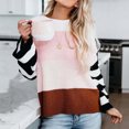 thumbnail image 4 of RKSTN Chandails pour Femmes Mode Manches Longues Col Rond Hauts Amples Tricotés Automne, 4 of 5
