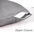thumbnail image 4 of Unique Bargains Silky-Soft Satin Pillow Cases with Zipper Long Pillowcase Pillow Covers, 4 of 8