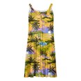 thumbnail image 5 of LOVZFMLL Dresses Women Casual Draw Back Printed Sleeveless Ruffle Lace-up Cold Shoulder Dress, 5 of 5