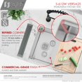 thumbnail image 4 of Stylish Undermount 25" Stainless Steel Single Bowl Workstation Kitchen Sink with 4 accs S-612W, 4 of 17
