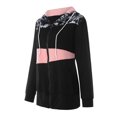thumbnail image 1 of Women‘s Stitching Drawstring Hooded Slim Fashion Jacket Coat Outwear, 1 of 6
