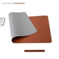 thumbnail image 1 of Dvkptbk Pure Color Leather Mouse Pad Large Desk Pad Home Office Laptop Leather Mouse Pad Writing Pad Double-sided, 1 of 2