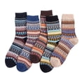 thumbnail image 1 of XZNGL Cozy Socks for Men 5Pairs Men Warm Winter Socks Retro Print Thick Knit Cozy Middle Tube Socks Winter Socks for Men Thick Socks for Men Men Warm Socks Tube Socks Men, 1 of 2