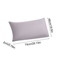 thumbnail image 3 of Lisbinx Breathable Cooling Body Pillowcase for Hot Sleepers - 19x29 Inch Temperature Regulating, Velvet Soft Polyester Cotton, Night Sweat Relief, All-Season Use, 3 of 6
