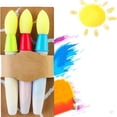 thumbnail image 1 of LSLJS Sidewalk Chalk Paint Brush Red/Yellow/Bule Paint Brush Chalk Set, 1 of 5