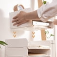thumbnail image 4 of Aihimol Stackable Desktop Letter Tray,Paper Document Tray Organizer, White Plastic Desk File Rack for A4 Paper, Magazine, Receipts, Office Supplies, 4 of 7