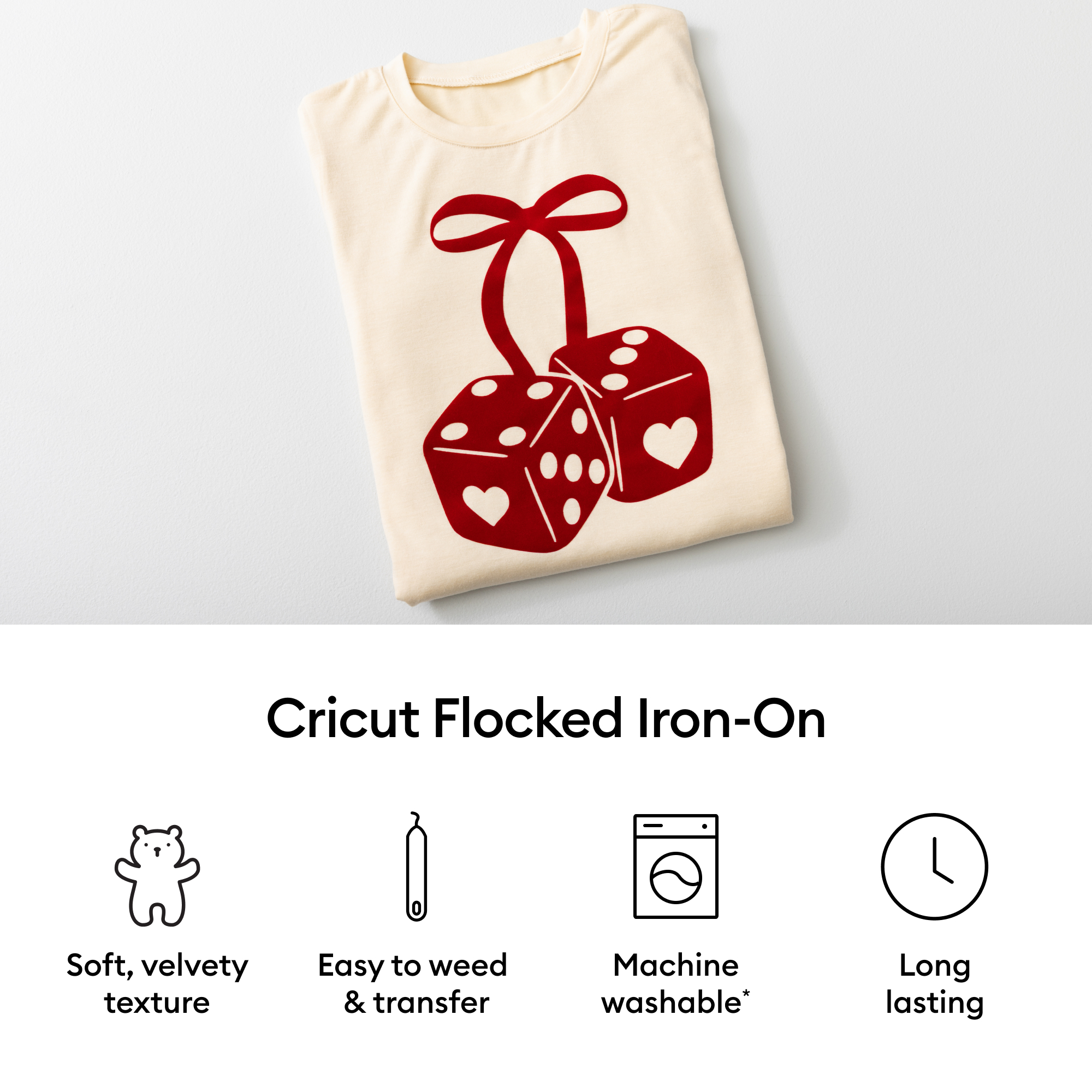 Thermocollant floqué Cricut™, collection Classics