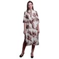 thumbnail image 1 of Bimba Printed Straight Kurtis For Women Button Down Mandarin Indian Tunic Large, 1 of 6