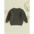 thumbnail image 4 of FOCUSNORM Chandail d'Automne pour Tout-Petite Fille Bébé, Motif Jacquard de Fleurs Manches Longues Col Rond Tricot, 4 of 9