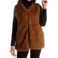 thumbnail image 1 of LOVZFMLL Vestes pour Femmes Mode Femmes Confortables Décontractées Poche Couleur Unie Sans Poils Col Sans Manches Sans Capuche Manteau Décontracté, 1 of 6
