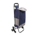 thumbnail image 1 of Panier d'Achat, Grand Capacité de Charge Chariot d'Achat Portable Résistant aux Intempéries Pliable avec Roues Pivotantes pour Supermarché, 1 of 8