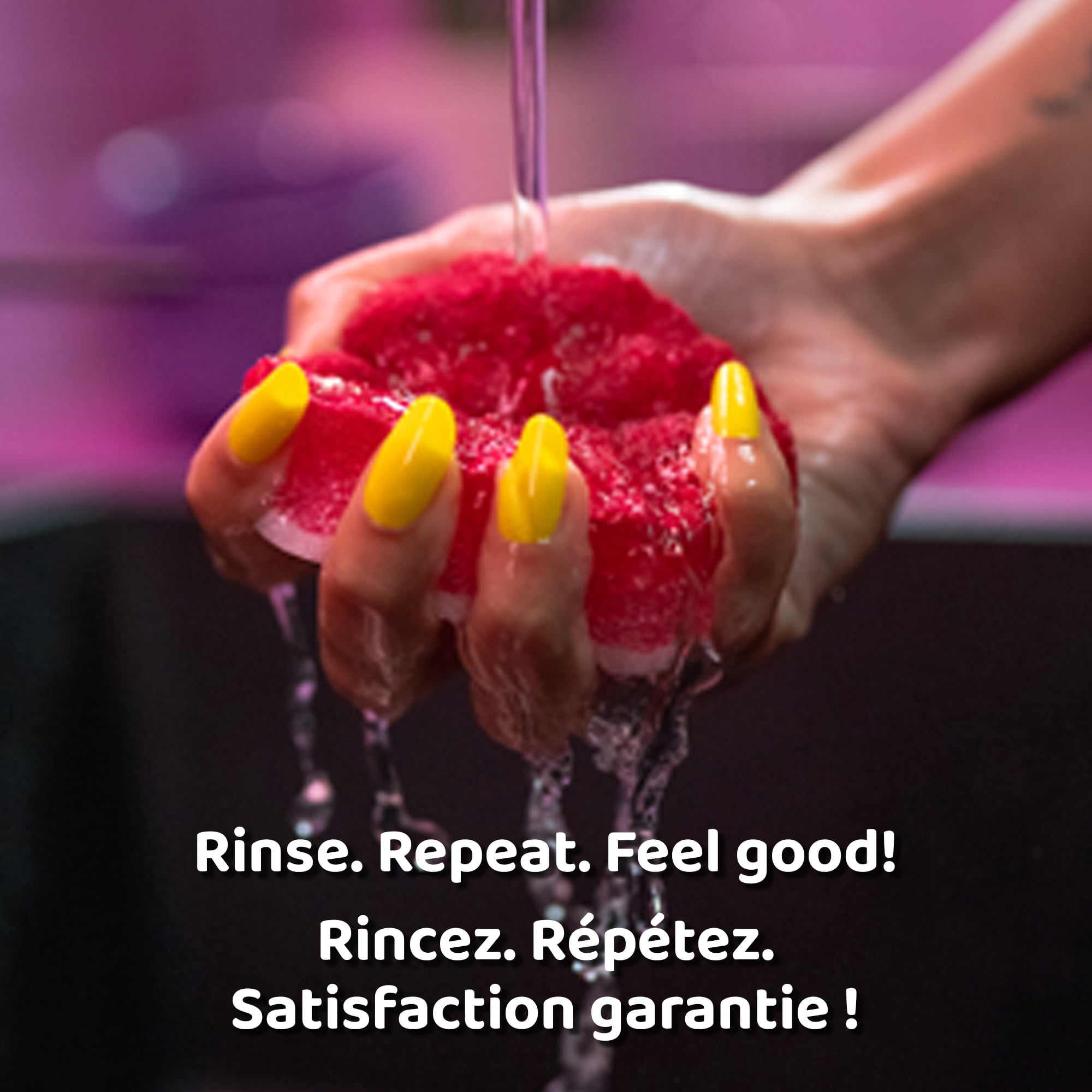 Vileda Punch Éponge à récurer multi-usage, pomme