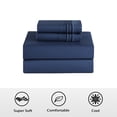 thumbnail image 4 of Bamboo Sheets Set of 4 - Rayon from Bamboo Cooling Bed Sheets, 16" Deep Pocket Fitted Sheet for Hot Sleepers, Queen Size Soft Wrinkle-Resistant Bedding, 4 of 9