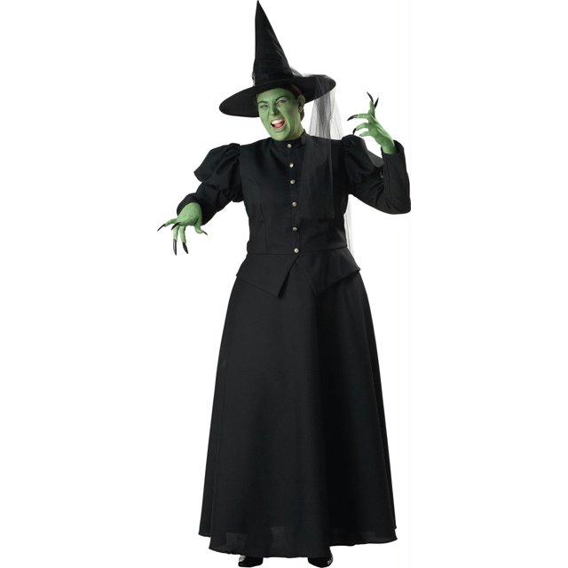 Women's Plus Size Black Witch Costume