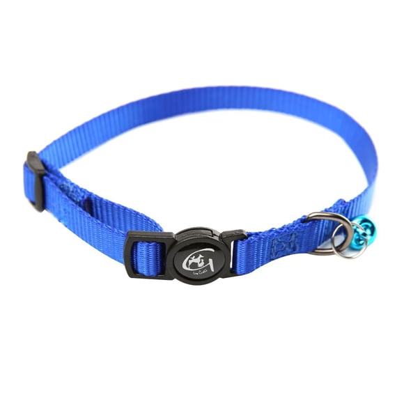 fashionhome Nylon Adjustable Cat Collar with Bell Reflective Cat Collar Pet Puppy Neck Belt Rope Fabric Cord