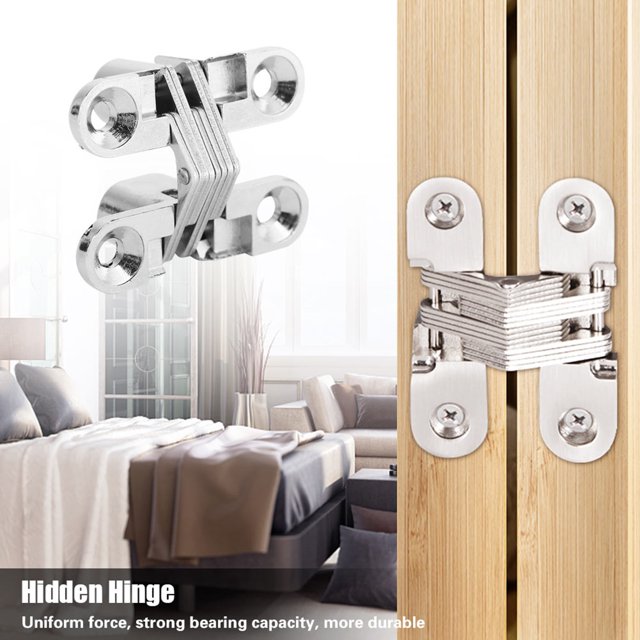 Hidden Hinge,Zinc Alloy Hidden Hinges Door Hinge Concealed Hinge Sturdy Construction