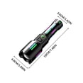 thumbnail image 3 of Rechargeable Flashlight High Lumens Super Bright LED Flashlight Strong Light USB Type-C Charging Digital Display Fluorescent Outdoor Flashlight for Camping Hunting Emergency, 3 of 9