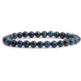 thumbnail image 1 of Angelstones Bracelet Extensible Unisexe en Perles Rondes de 6 mm avec Pierre Précieuse Chrysocolla Naturelle 6,5 Pouces, 1 of 2