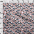 thumbnail image 3 of oneOone Rayon Light Peach Fabric Asian Japanese Koi Fish with Abstract Flower Craft Projects Decor Fabric Printed by The Yard 56 Inch Wide, 3 of 4