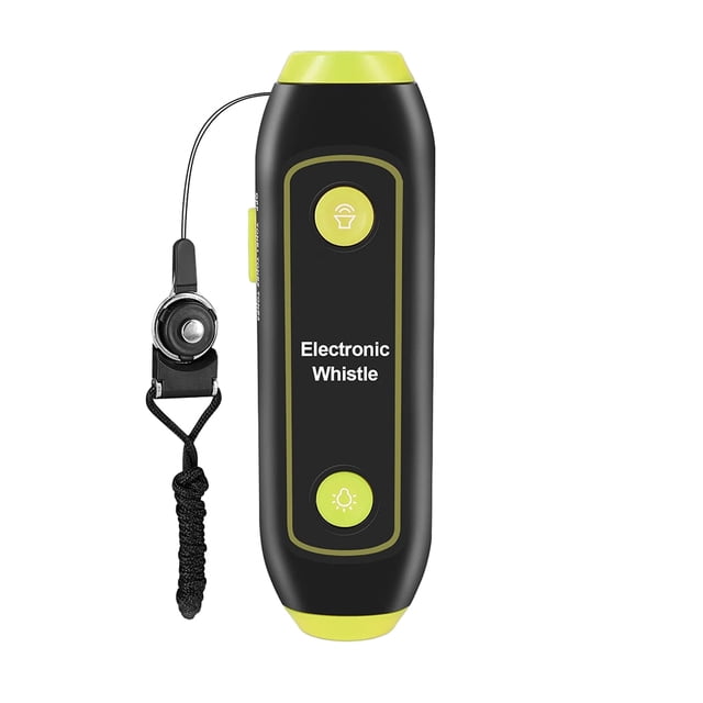 ZheElen Large Application et Haut Volume Sifflet Électronique pour l'Urgence Plus Durable Sifflet d'Urgence Vertjaune 1Set