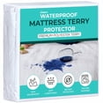 thumbnail image 1 of Beddora King Mattress Protector Waterproof, 200 GSM Terry Mattress Cover, Breathable Fitted Bed Protector with 17 Inch Deep Pocket, White, 1 of 1