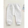 thumbnail image 4 of Faithtur Baby Boys Sweatpants, Elastic Waist Drawstring Solid Fall Trousers with Pockets for Casual Daily, 4 of 7