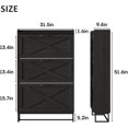 thumbnail image 3 of Vabches  Shoe Storage Cabinet with 3 Flip Drawers, Narrow Shoe Rack Cabinet for Entryway Hallway, Free Standing Shoe Storage Organizer, 3 of 7