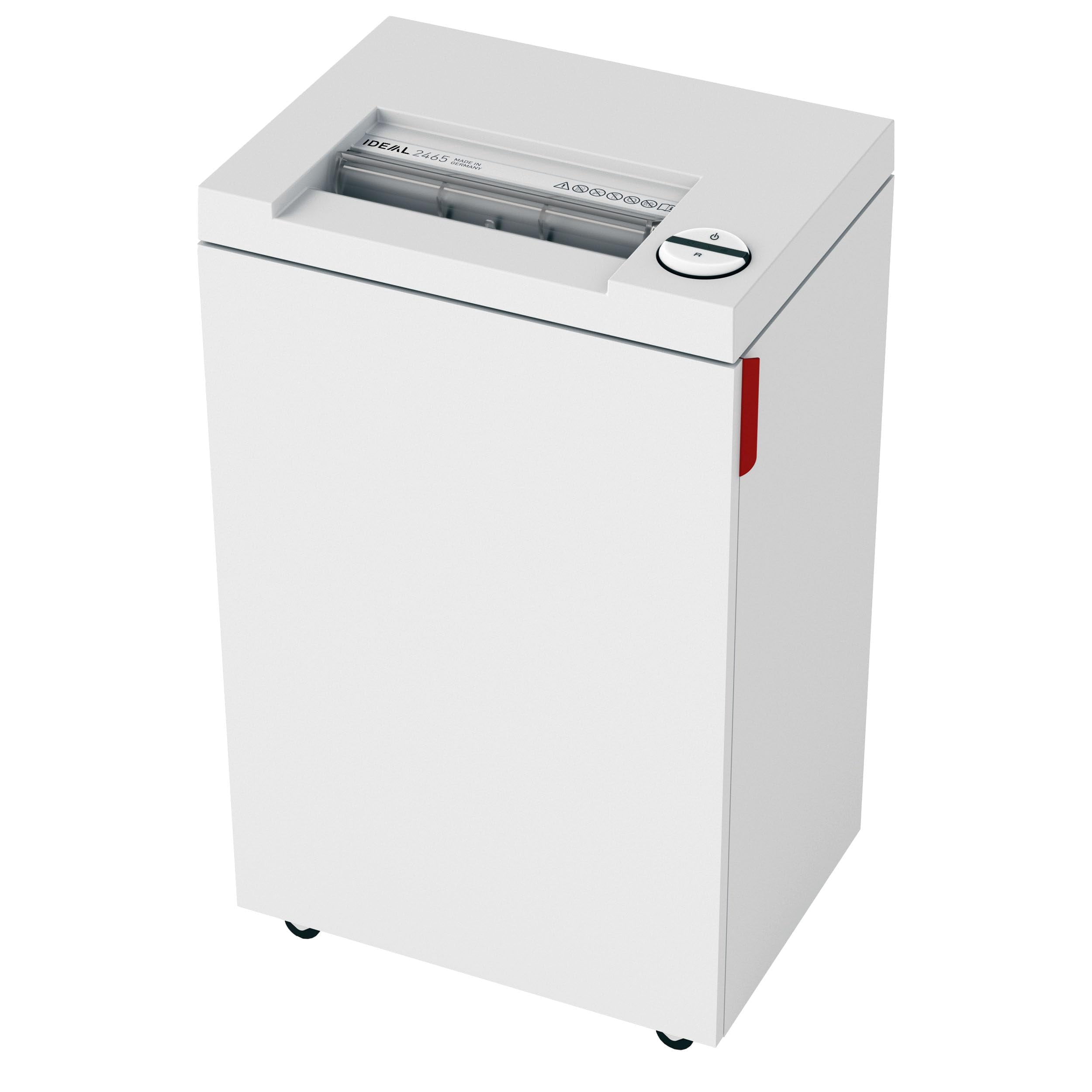 ideal. 2465 Cross-Cut Deskside Paper Shredder, Continuous Operation, 9-11 Sheet, 9 Gal. Bin, Shred Staples/Paper Clips/Credit Cards, 3/4 HP Motor, P-5 Security Level