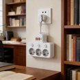 thumbnail image 5 of Wall Socket Extender with USB Charging Ports Individual Control Switches Surge Protector Fast Charging USB A Type C for Home Office, 5 of 5