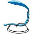 thumbnail image 4 of Costway  Hanging Chaise Lounge Swing Canopy Thick Cushion Turquoise, 4 of 9