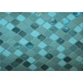 thumbnail image 1 of Ahgly Company Tapis Rectangulaire Lavable en Machine Intérieur Transitionnel Turquoise Foncé Vert, 6 Pieds x 9 Pieds, 1 of 7