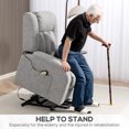 thumbnail image 4 of HOMCOM Fauteuil Inclinable Électrique, Fauteuil Inclinable avec Télécommande, Gris Clair, 4 of 10