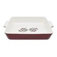 thumbnail image 1 of Holiday Time Cranberry Spice Collection Berry Rectangular Baking Dish Large, 15.5” x 9.8”, Stoneware, 1 Count, 1 of 7