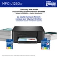 thumbnail image 4 of Brother Work Smart MFC-J1260W Wireless Color Inkjet All-in-One Printer, 4 of 5