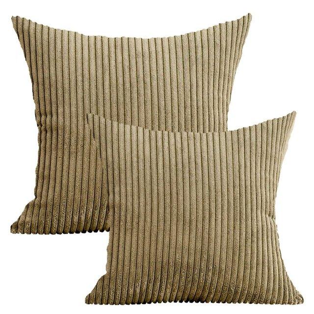 MesaSe Home Textile 20” X 20” Modern Contemporary Transitional Navy Blue Striped Polyester Throw Pillow ( 2 Count) Home Decoration Suitable for Living Room and Bedroom