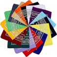 thumbnail image 1 of EIGTHTAIL 16 Pcs Bandanas Multi-Purpose Bandanas Paisley Cowboy Polyester Headbands 22x22 inch, 1 of 6