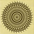 thumbnail image 1 of Ahgly Company Tapis d'Intérieur Lavable en Machine Carré Transitionnel Brun Bronze Foncé, 6 Pieds Carré, 1 of 7