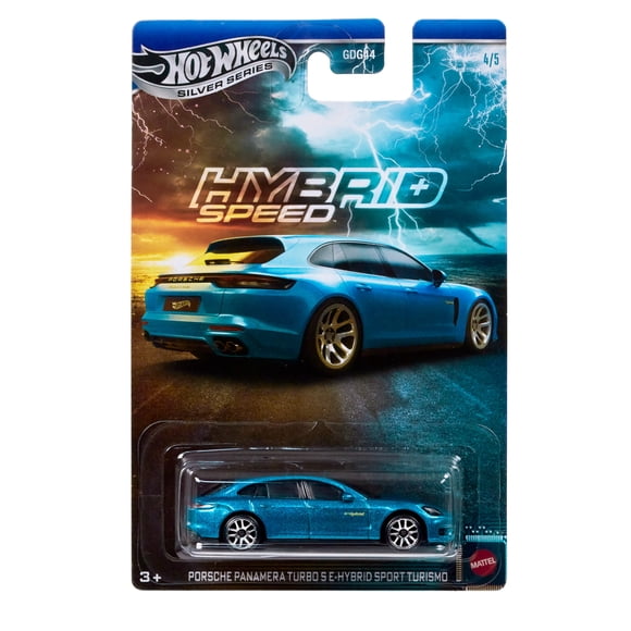 Hot Wheels Hybrid Speed Toy Vehicle, Die-Cast 1:64 Scale Sports Car, 2018 Porsche Panamera