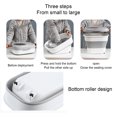 thumbnail image 4 of EGNMCR Storage Trunks Cereal Rice Food Storage Containers, Dispenser Bin With Rolling Wheel Airtight Locking Lid, Dog Pet Flour Plastic Leakproof Kitchen Pantry Hold folding cases, 4 of 7