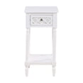 thumbnail image 4 of Convenience Concepts French Country Khloe Deluxe Accent Table in White Wood, 4 of 6