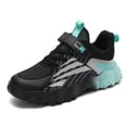 thumbnail image 1 of FAOWME Chaussures de Course Décontractées Confortables à Lacets en Maille pour Enfants Vert 9-9.5 Ans, 1 of 8