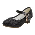 thumbnail image 1 of Wdgfv Ballerines Filles Scintillantes Fête Mary Jane Princesse Chaussures de Robe Noir 6-7 Ans, 1 of 6