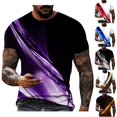 thumbnail image 1 of UVEASISHA T-Shirts Graphiques Fantaisie pour Hommes T-Shirts Ajustés à Imprimé Numérique 3D T-Shirts d'Été à Manches Courtes Col Rond Chandail 2025 Chandails d'Entraînement Décontractés pour Hommes Soldes Aujourd'hui Liquidation, 1 of 4